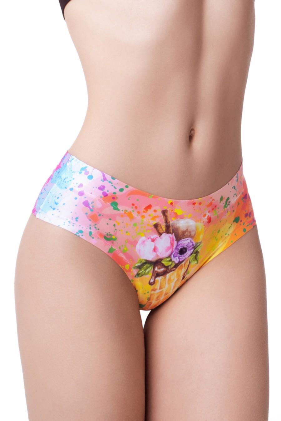 Трусики жіночі Mememe сліп з яскравим принтом XL Різнокольоровий (84231-59285-83)