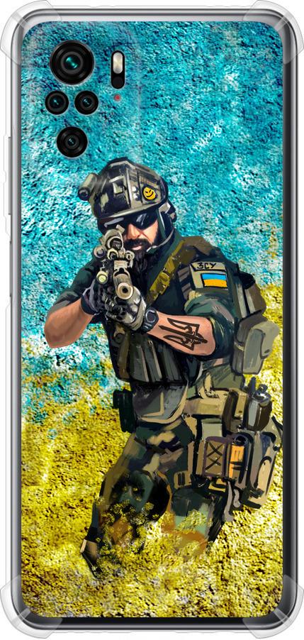 Чехол на Xiaomi Redmi Note 10 Воин ЗСУ (5311sp-2277-42517)