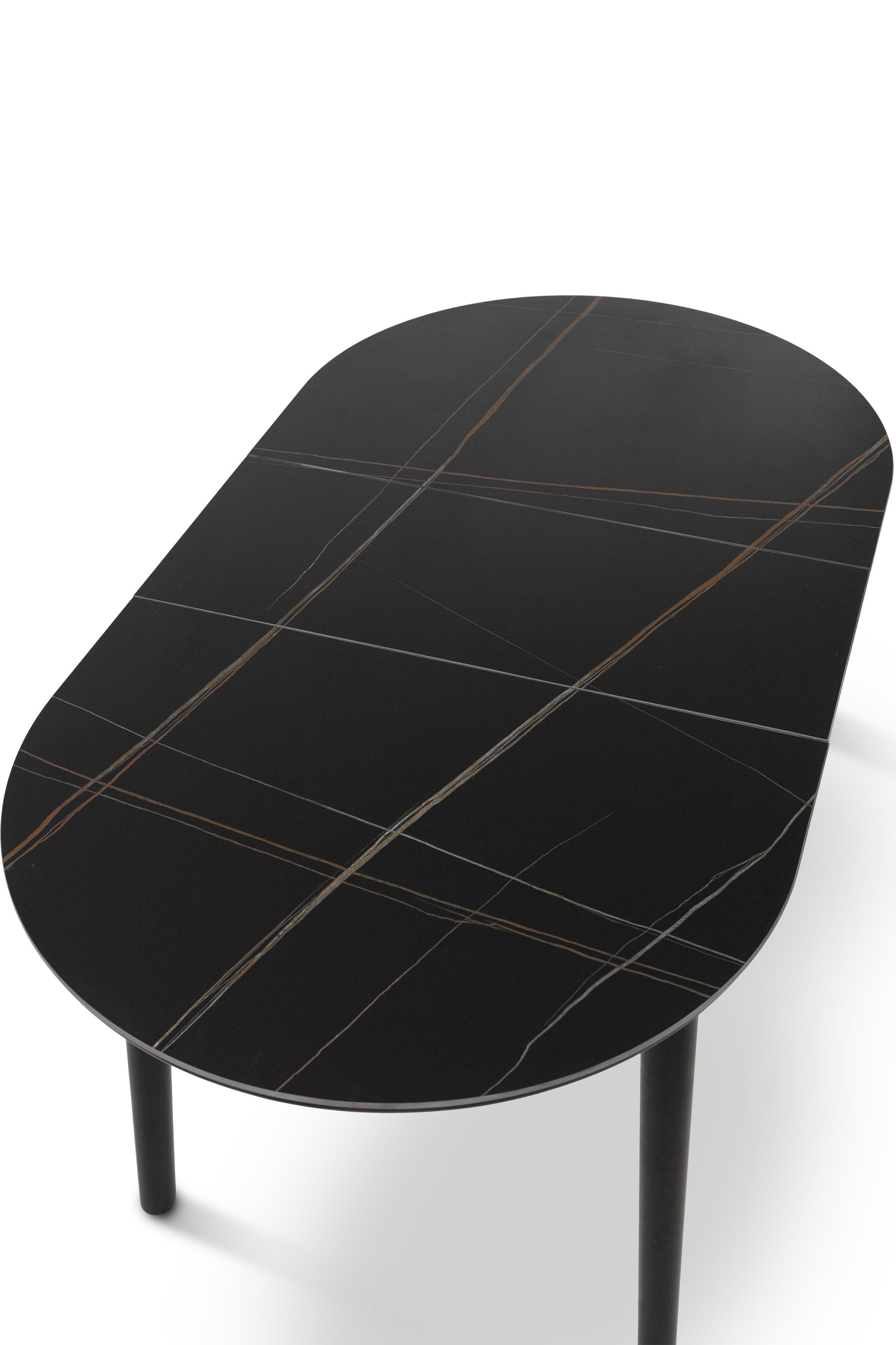 Обеденный стол Грейс Титан 1100/1400х750х760 мм Черный (GAА0055975) - фото 5 Обеденный стол Грейс Титан 1100/1400х750х760 мм Черный (GAА0055975) - фото 5