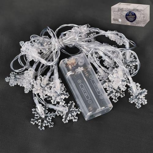 Гірлянда світлодіодна Stenson R96102 Snowflakes 3 м - фото 2