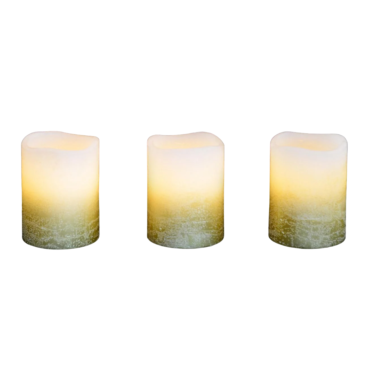 Набор свечей Yes! Fun LED 5х6,5 восковые 3 шт. Золотой (0710341)