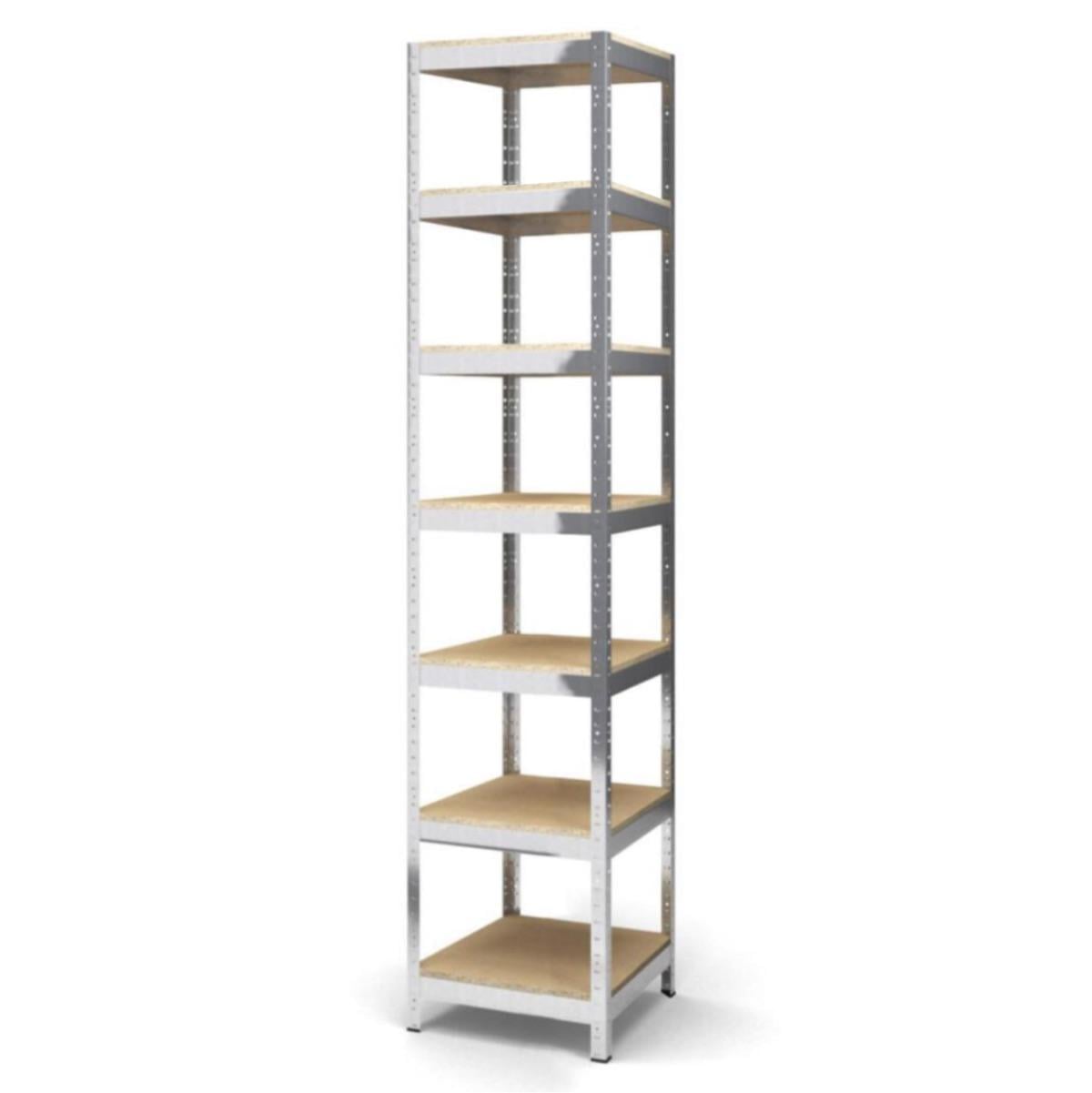 Стеллаж металлический БОНА-О 7 полочек ДСП 200x30x30 см 16 мм Цинк (58719) Стеллаж металлический БОНА-О 7 полочек ДСП 200x30x30 см 16 мм Цинк (58719)