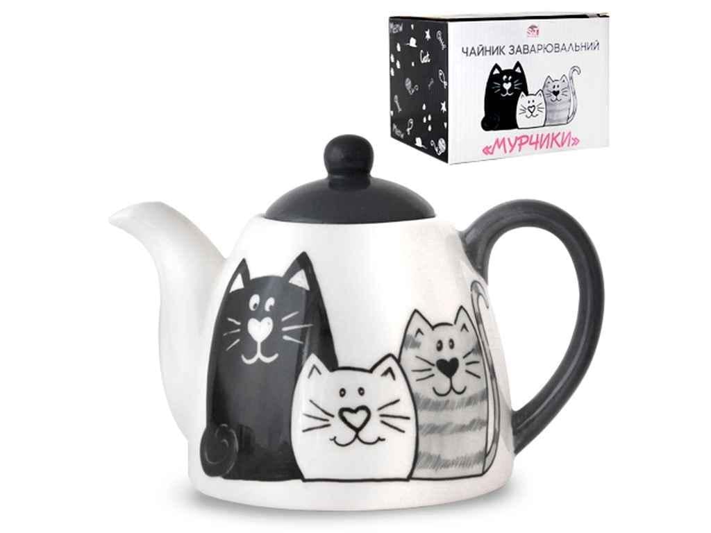 Заварник SNT 2235-19 Мурчики h-11,5 см 850 мл (913158)