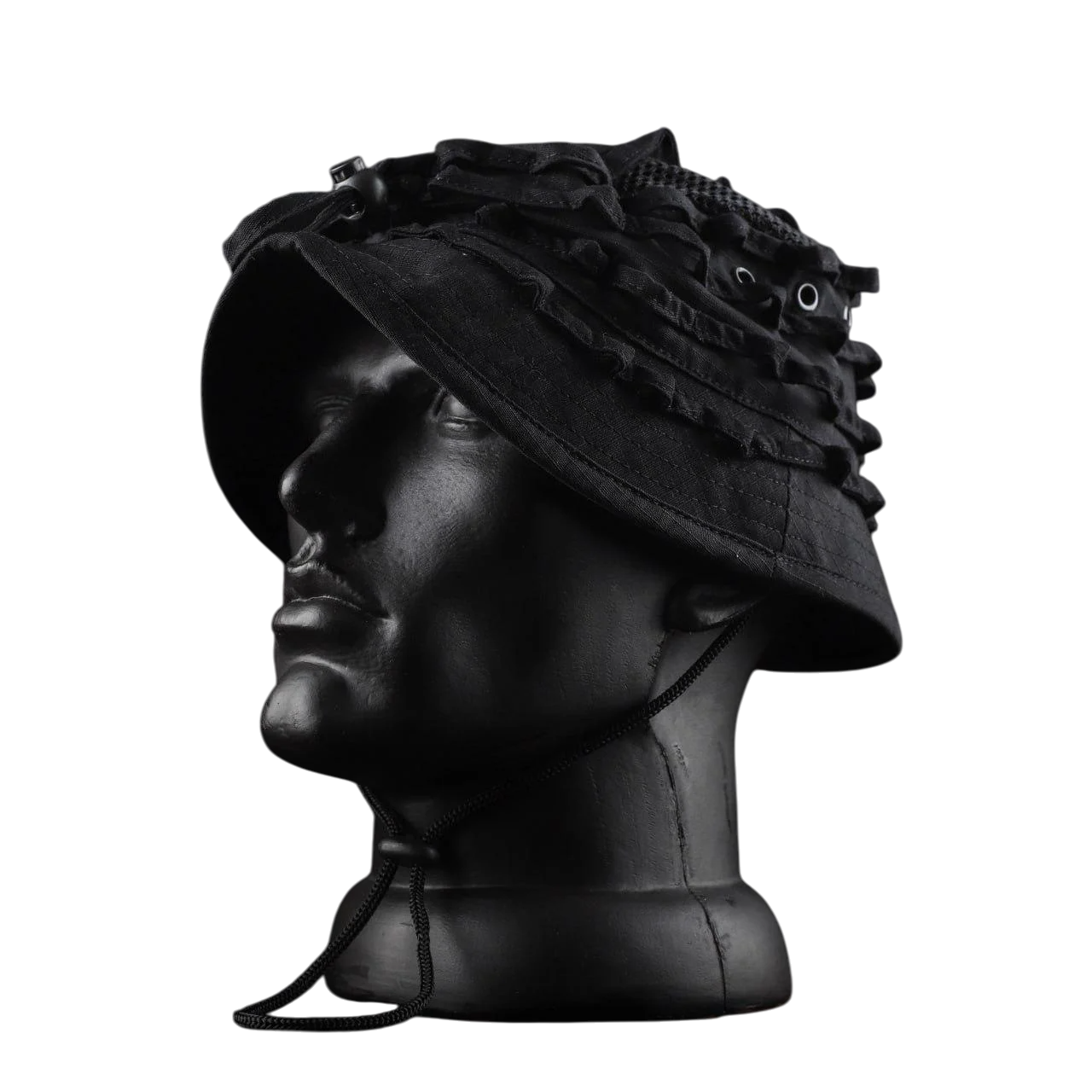 Панама военная рип-стоп FCT Design Хантер с фиксатором велкро р. 62 Черный