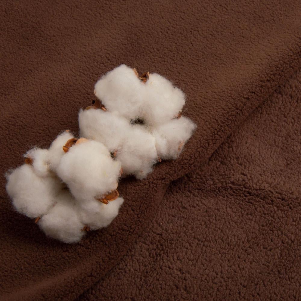 Тканина фліс преміум Тедді 360 г/м2 140 см Коричневий (26628) - фото 4