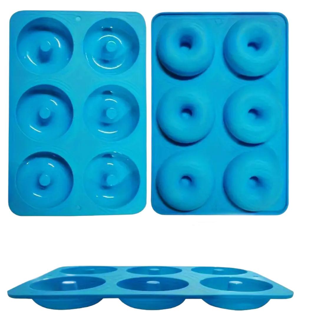 Форма силіконова для випікання пончиків на 6 осередків (5480) - фото 3 Форма силіконова для випікання пончиків на 6 осередків (5480) - фото 3