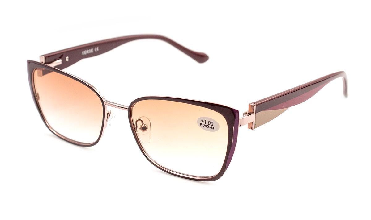 Окуляри для зору в металевій оправі Verse 24035-C3 градієнтні +4,00 (36720136)