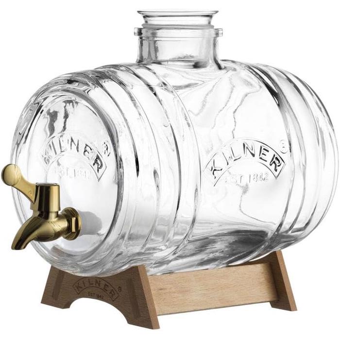 Диспенсер для напитков Kilner на деревянной подставке 3,5 л (34067974)