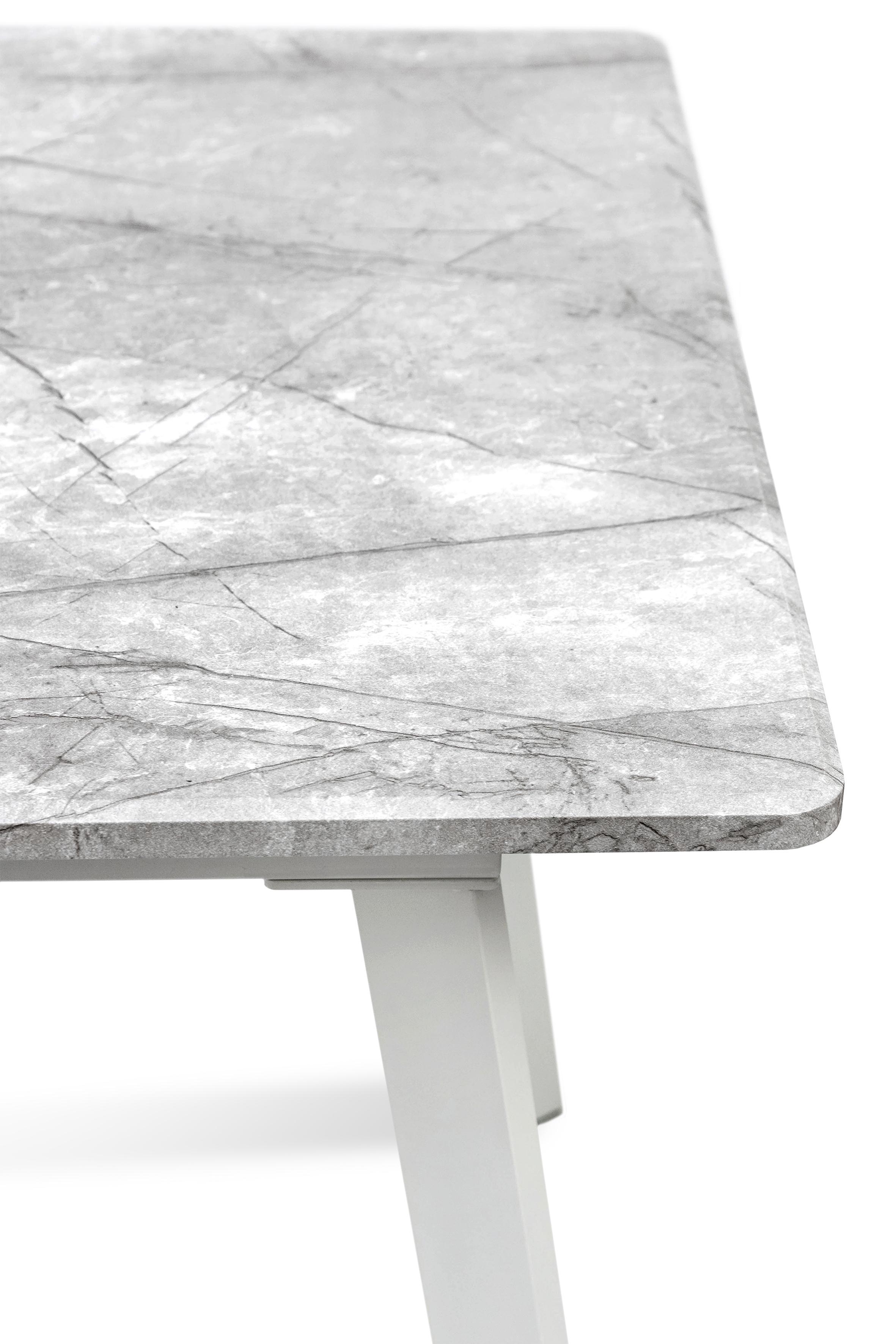 Обеденный стол Фиджи Этна 1200/1600х750х760 мм Белый металл/Базальт (GAА0056278) - фото 6 Обеденный стол Фиджи Этна 1200/1600х750х760 мм Белый металл/Базальт (GAА0056278) - фото 6