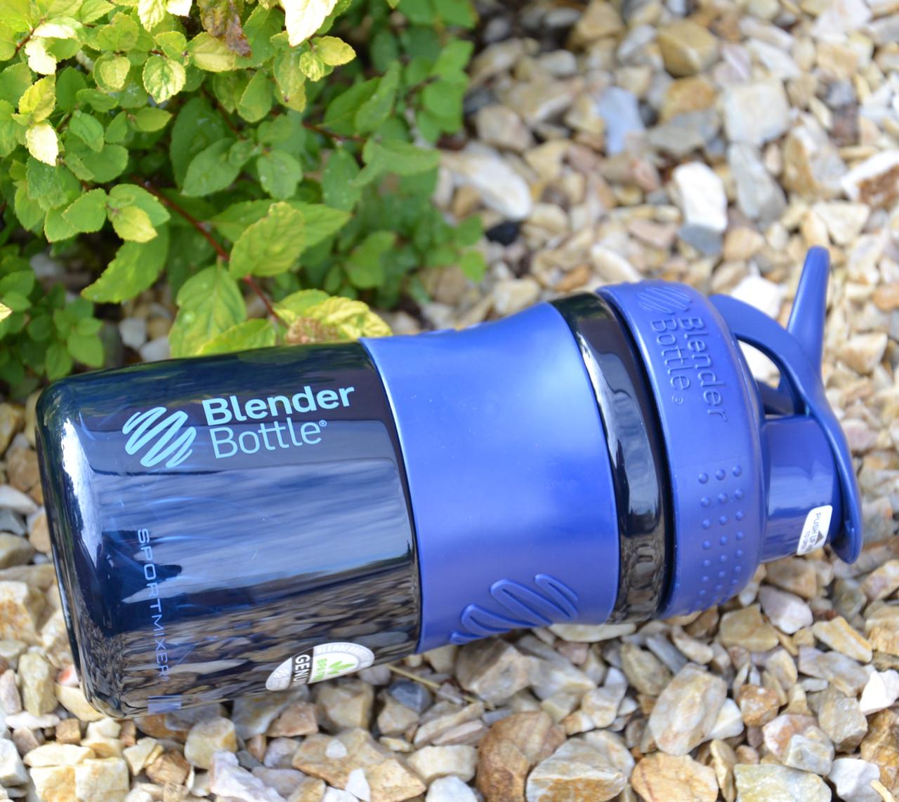 Шейкер BlenderBottle SportMixer Flip 20oz 590 мл Navy - фото 6