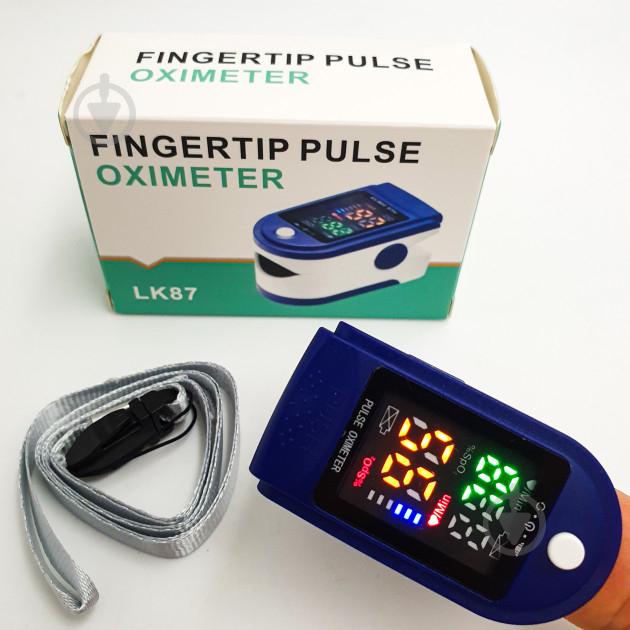 Пульсоксиметр Pulse Oximeter JZK LK87 на палець з монітором кисню в крові та пульсу Fingertip Pulse Oximeter LK87 - фото 3