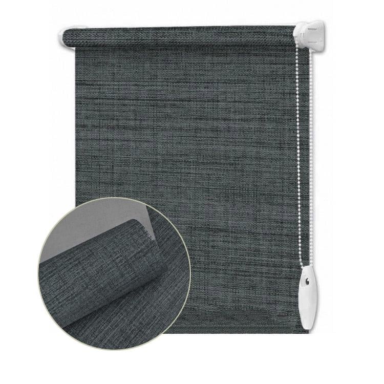 Ролета тканевая термо (blackout) Besta Standart Wenster Меланж BO 10 130х220 см Черный (АЖД52819483)