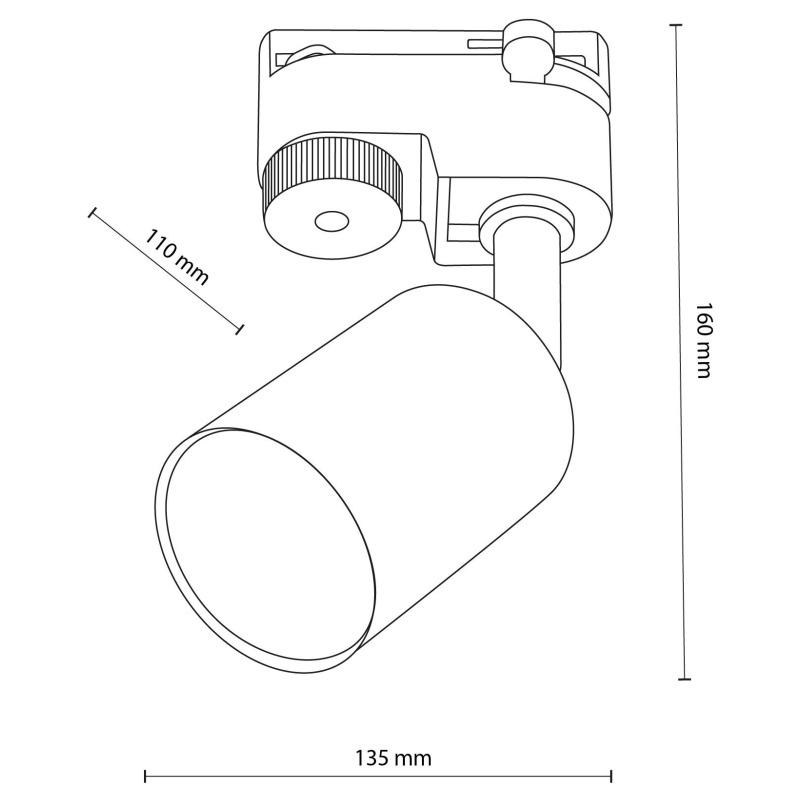 Трековий світильник TK Lighting 5685 Tracer ТОР Black - фото 2