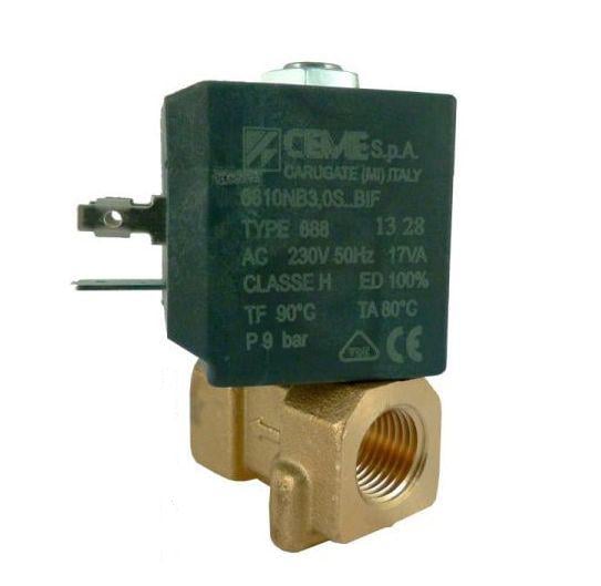 Клапан 1/4" 3мм 6610 NBR 230V 50 Hz