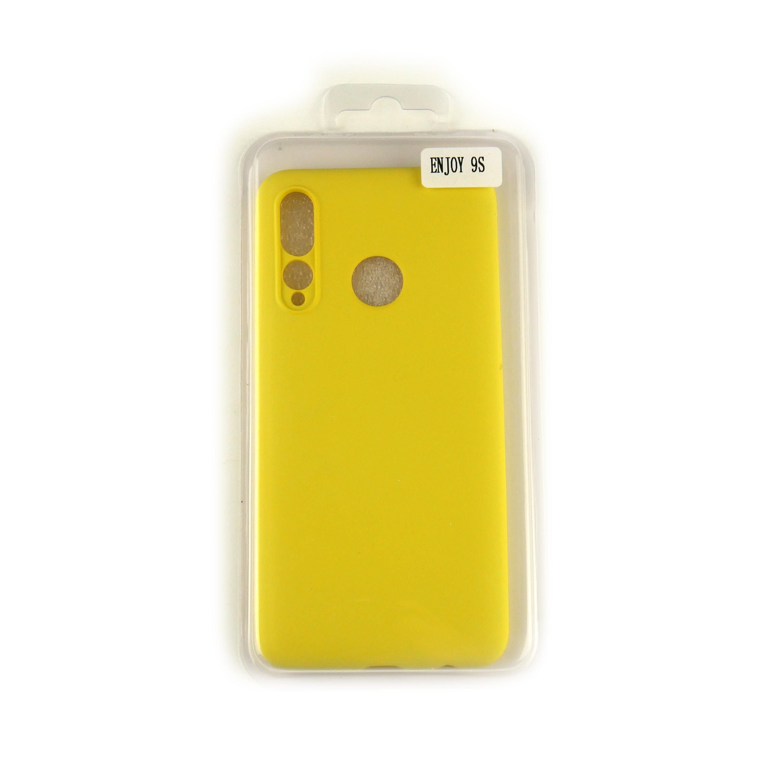 Чехол Silicone Case Full Cover Huawei Enjoy 9s Желтый