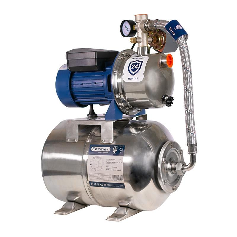 Насосная станция Farmer Jet 100S 1,1 кВт 24 л нержавейка (68257) - фото 2