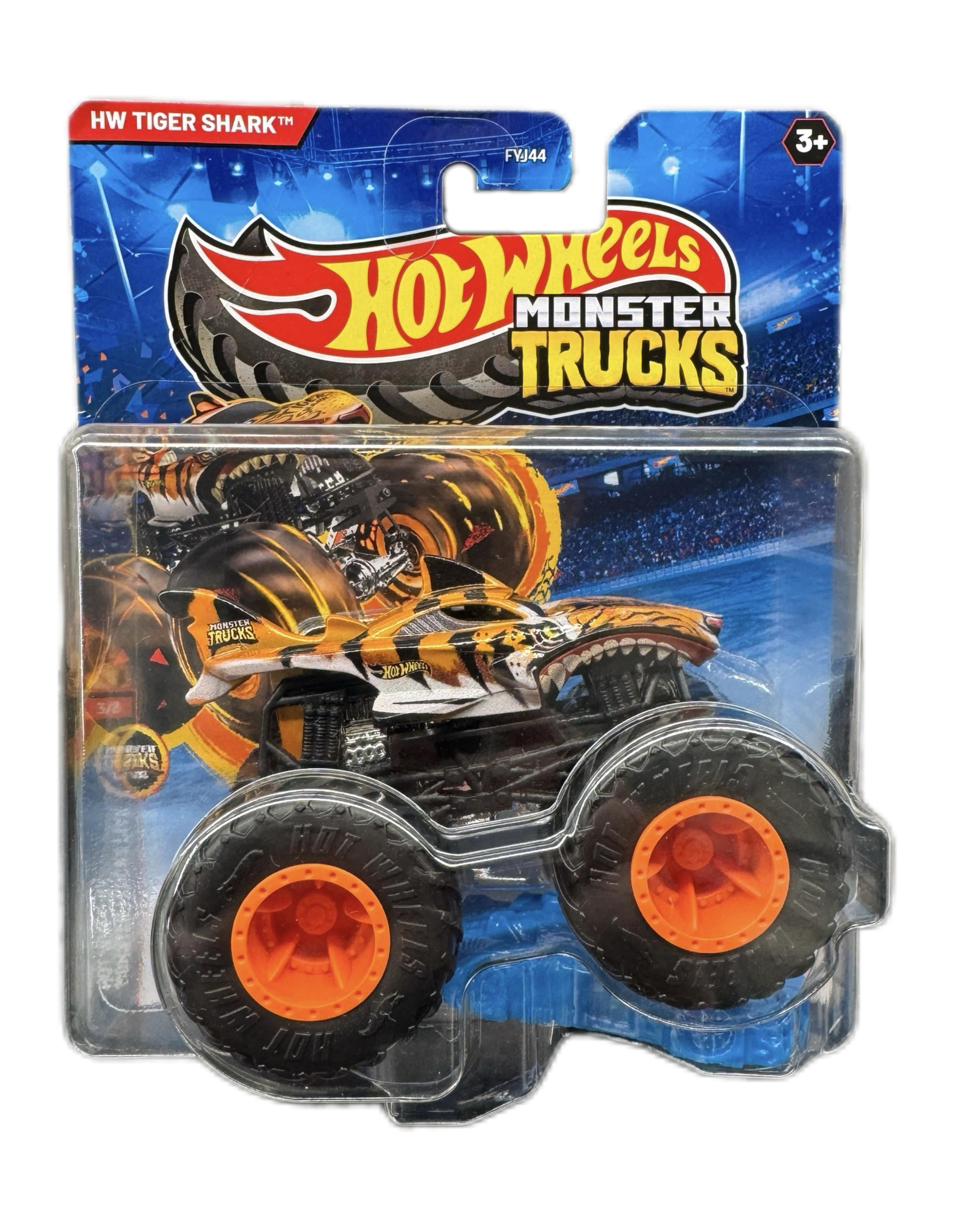 Машинка-внедорожник Hot Wheels Monster truck Tiger Shark 2025 1:64 (12948137) (24618905)