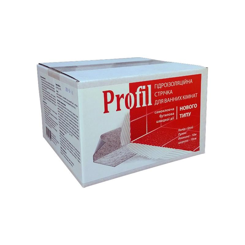 Стрічка бутілова гідроізоляційна Soudal Profil 100x1 мм 10 м Сірий (00004000SBR0100000)