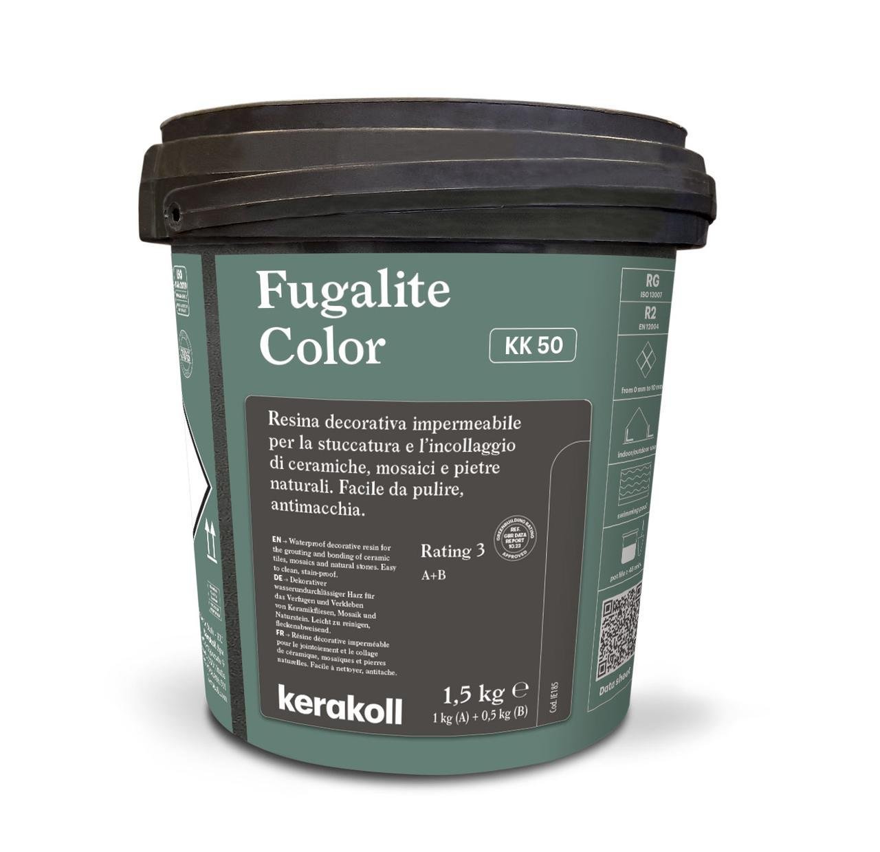 Затирка эпоксидная Kerakoll Fugalite Color 1,5 кг Зеленый (KK50)
