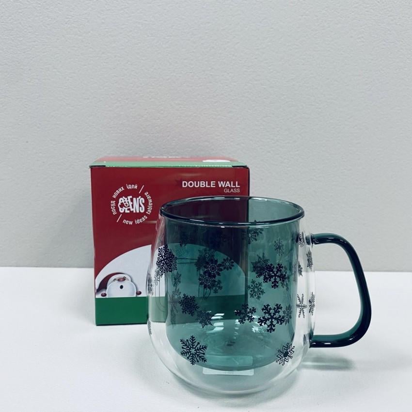 Чашка с двойными стенками Olens102-1175 Зимнее небо 340 мл