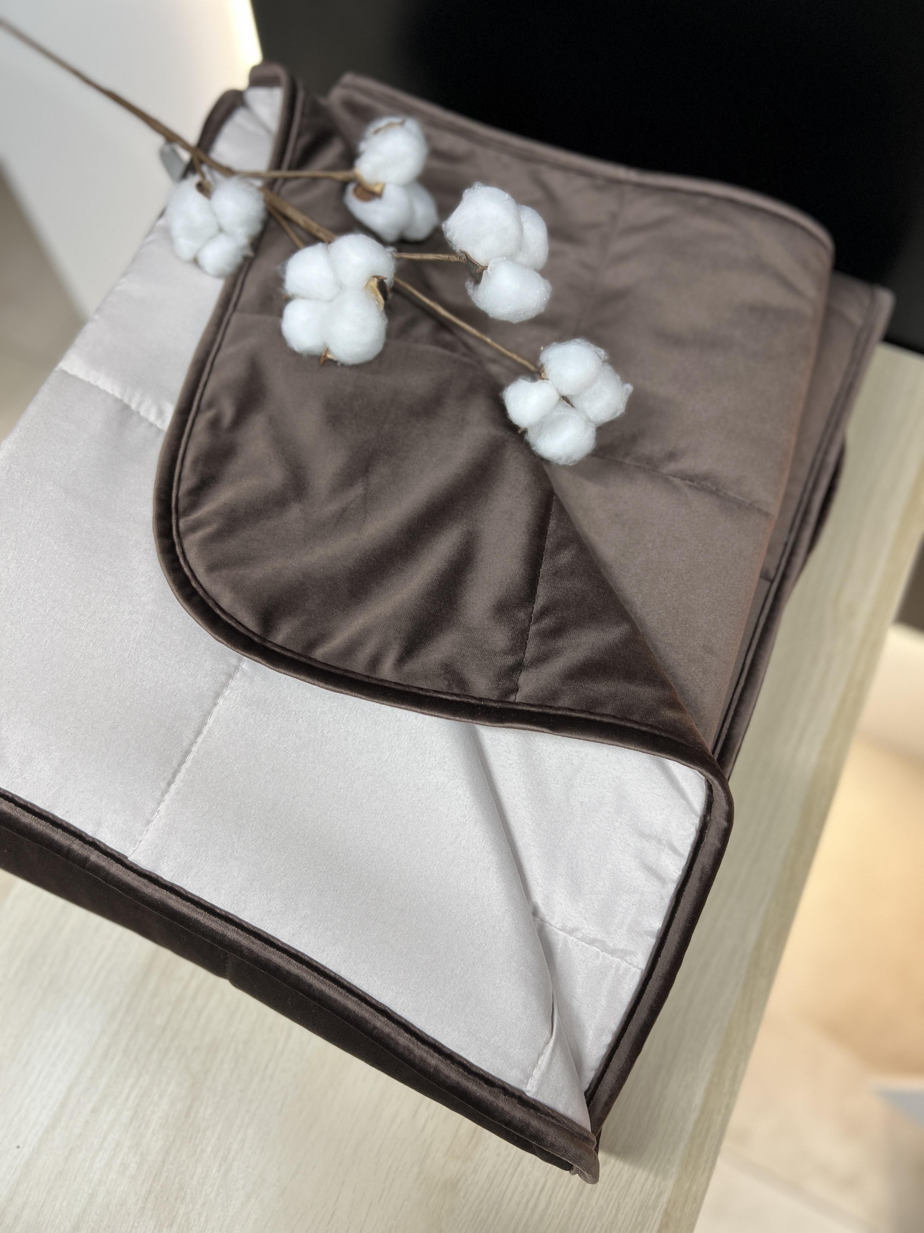 Покрывало стеганое Velvet 220х240 см Шоколадный Покрывало стеганое Velvet 220х240 см Шоколадный