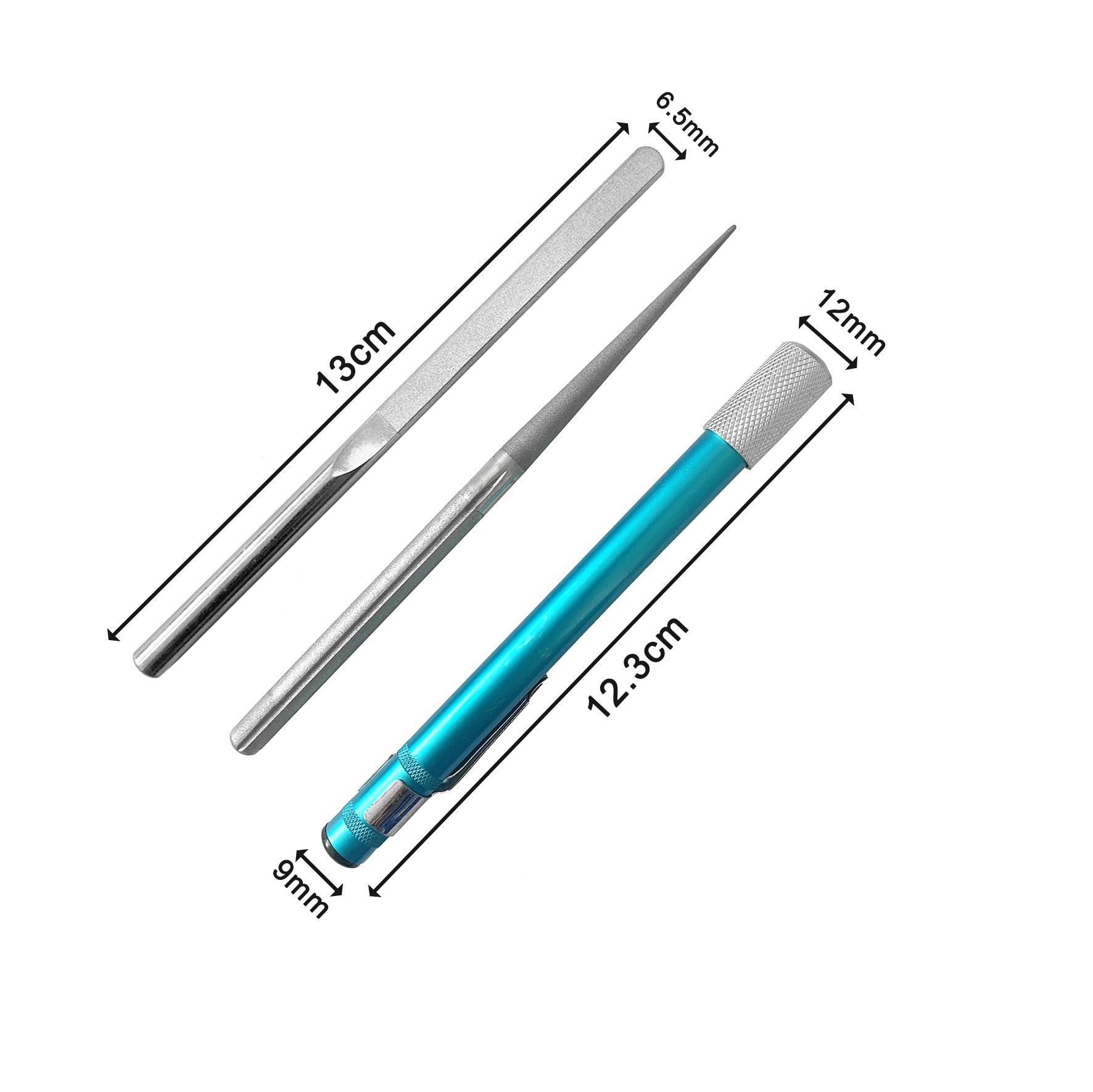 Точилка для ножей/ножниц/крючков карманная алмазная 2 стержня Синий (430/1) - фото 4 Точилка для ножей/ножниц/крючков карманная алмазная 2 стержня Синий (430/1) - фото 4