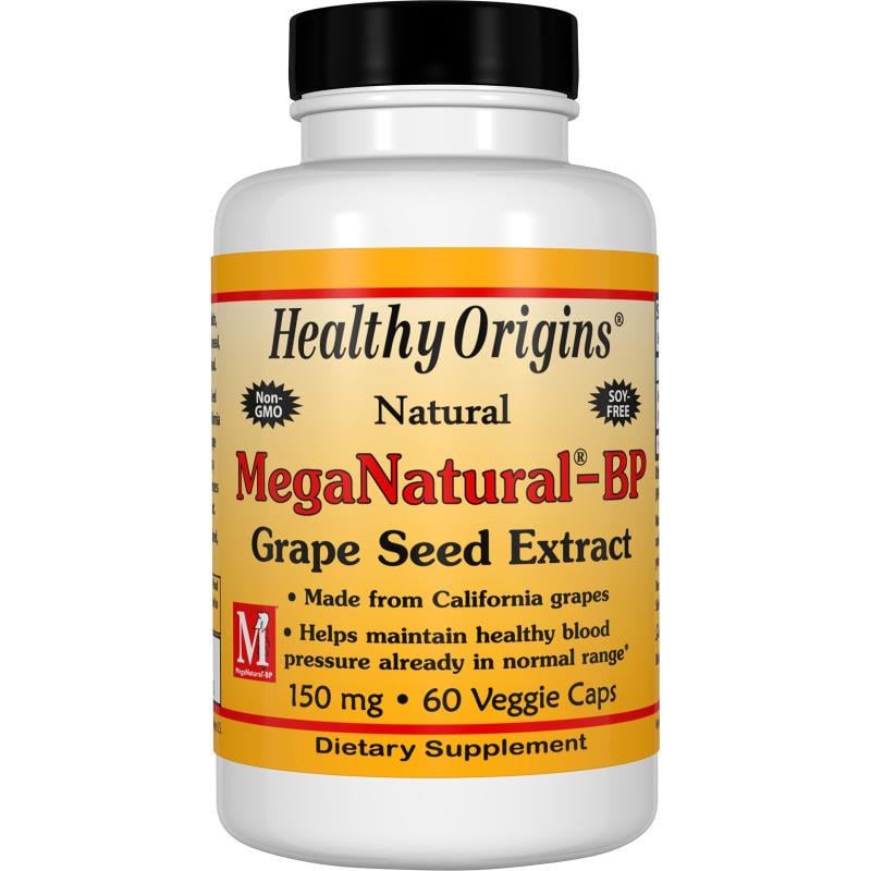 Экстракт семян винограда Healthy Origins MegaNatural-BP 150 мг 60 гелевых капсул (HO57905)