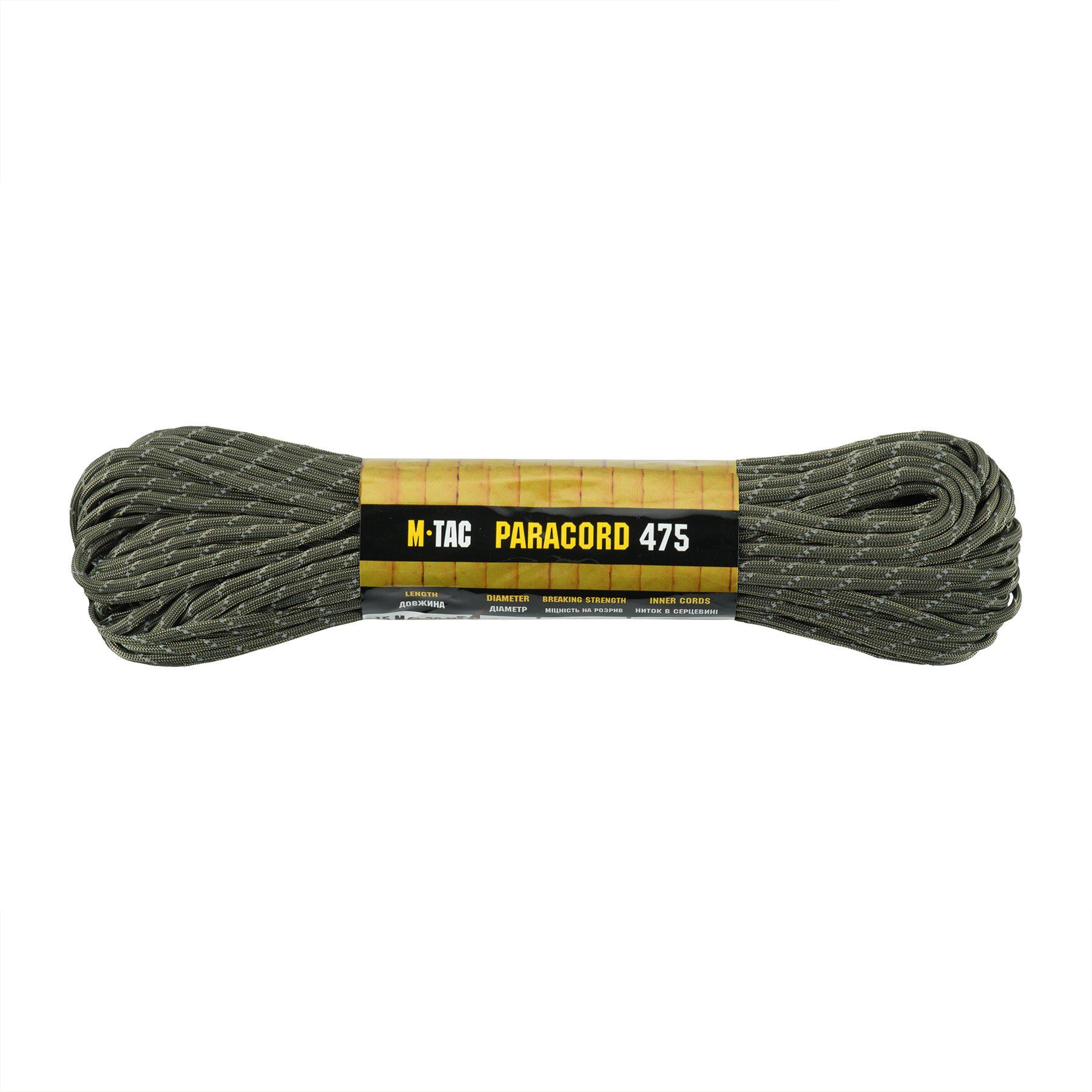 Паракорд M-Tac 475 Ranger Reflective 30 м Green Паракорд M-Tac 475 Ranger Reflective 30 м Green