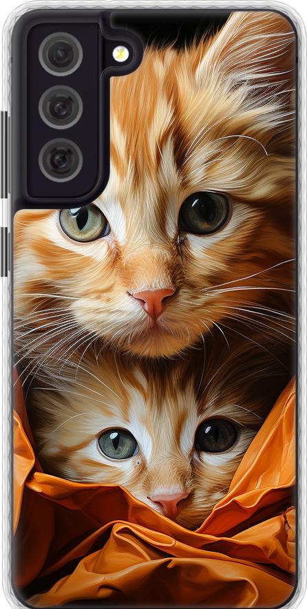 Чехол на Samsung Galaxy S21 FE Котики 2 (5664pc-2302-42517)