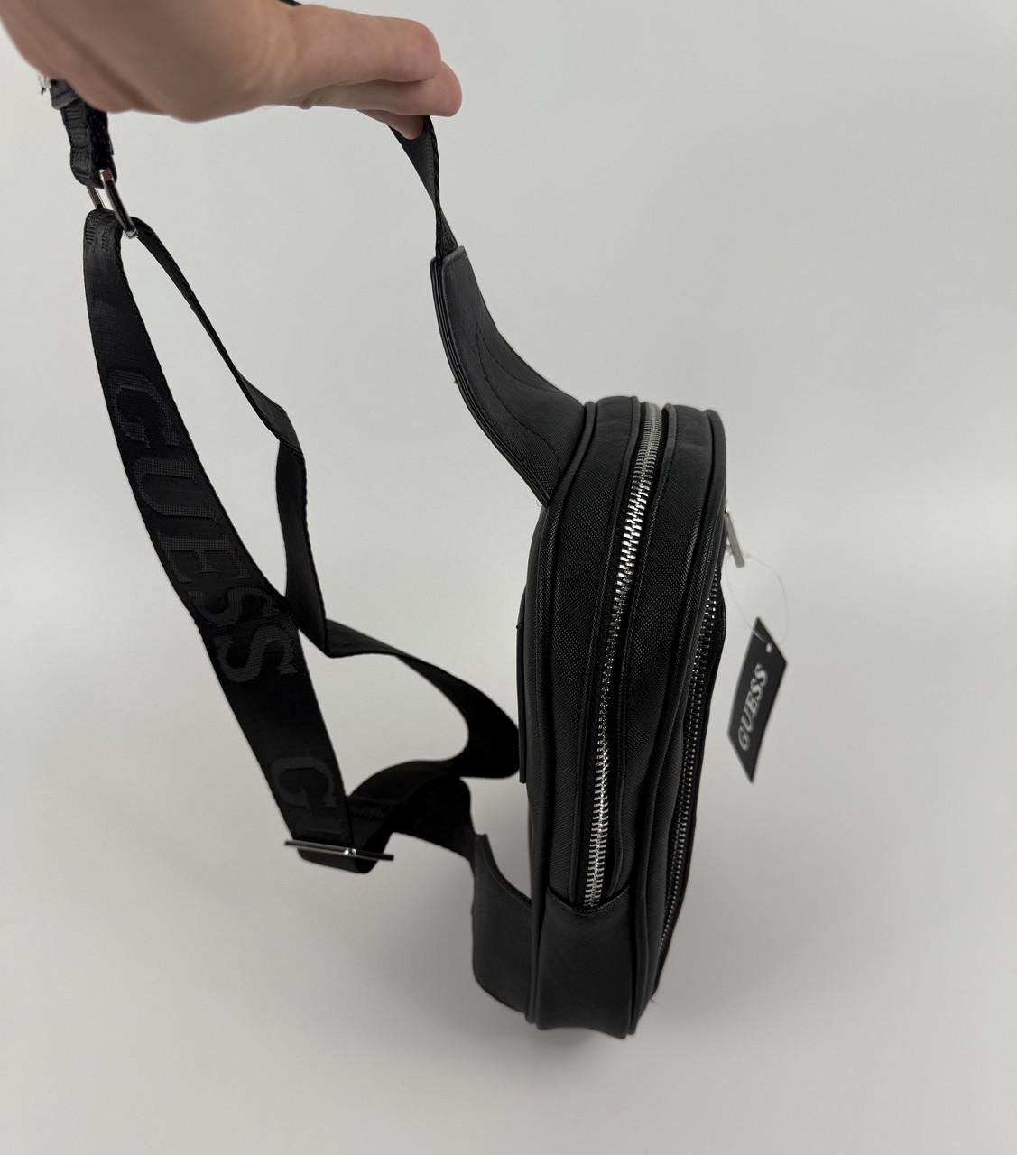 Барсетка через плечо Guess мужская Черный - фото 3 Барсетка через плечо Guess мужская Черный - фото 3