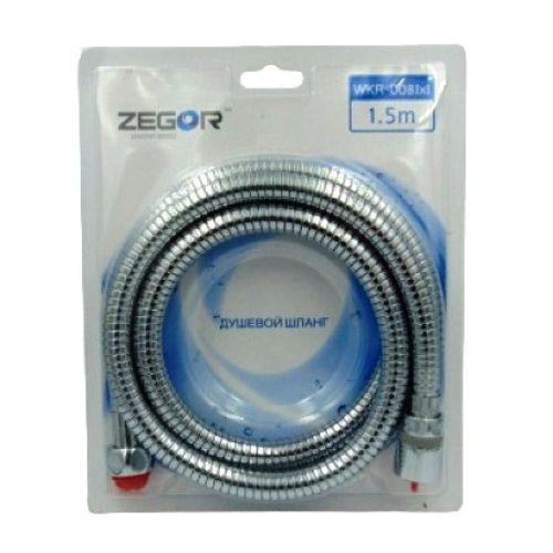 ᐉ Шланг для душа Zegor WKR-008 растяжной усиленная поворотная гайка 1,5 м