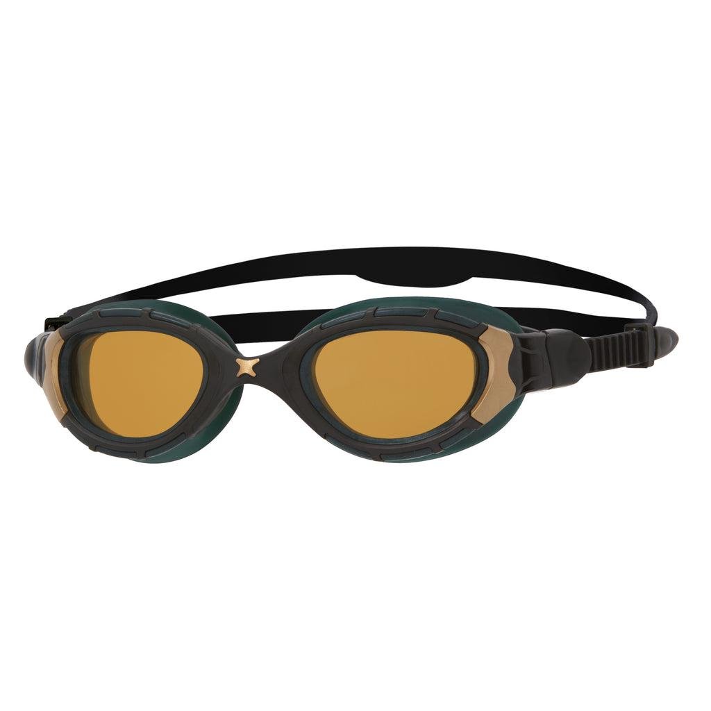 Очки для плавания Zoggs Predator Flex Polarized Ultra Reactor 302929 Черно-золотый