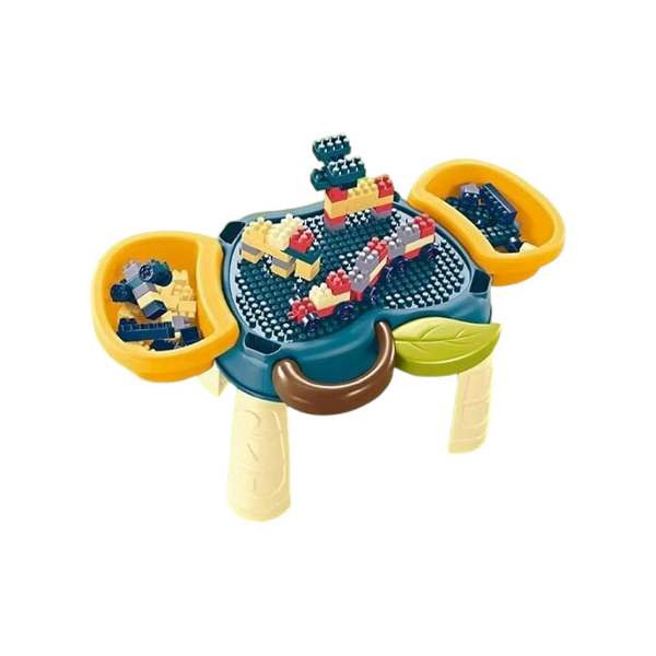 Столик детский игровой яблочко с конструктором/корзинами и съемной панелью под мозайку (RX 1900-50) Столик детский игровой яблочко с конструктором/корзинами и съемной панелью под мозайку (RX 1900-50)