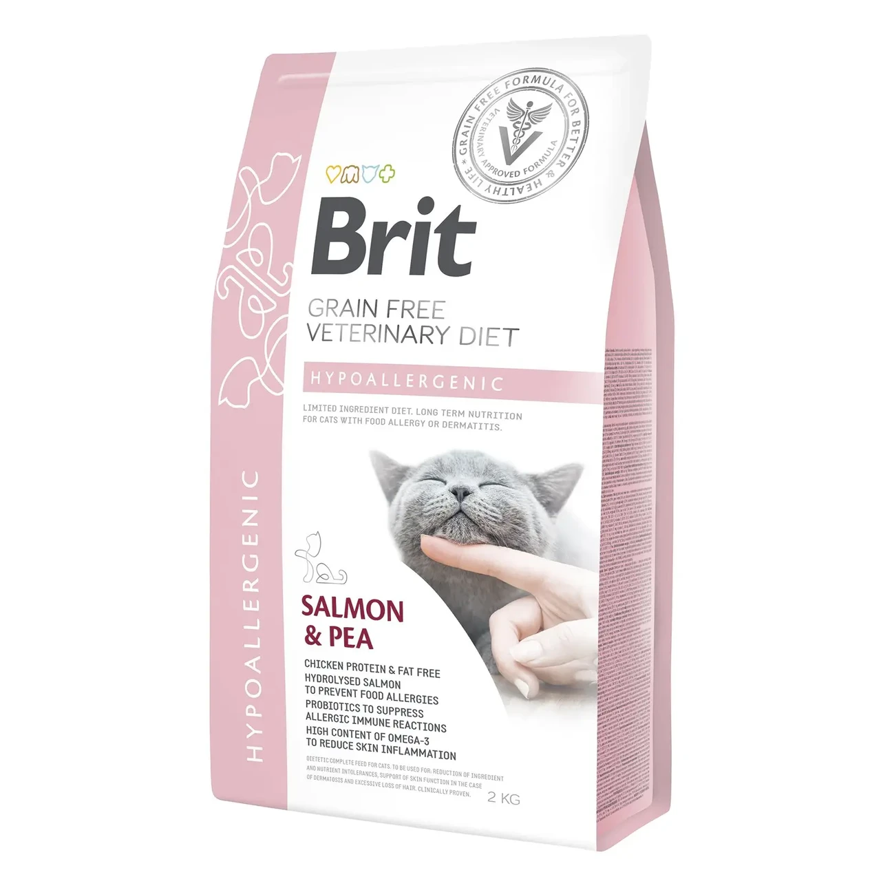Сухий корм для котів при харчовій алергії Brit Veterinary Diet Hypoallergenic 2 кг (170960/528370)