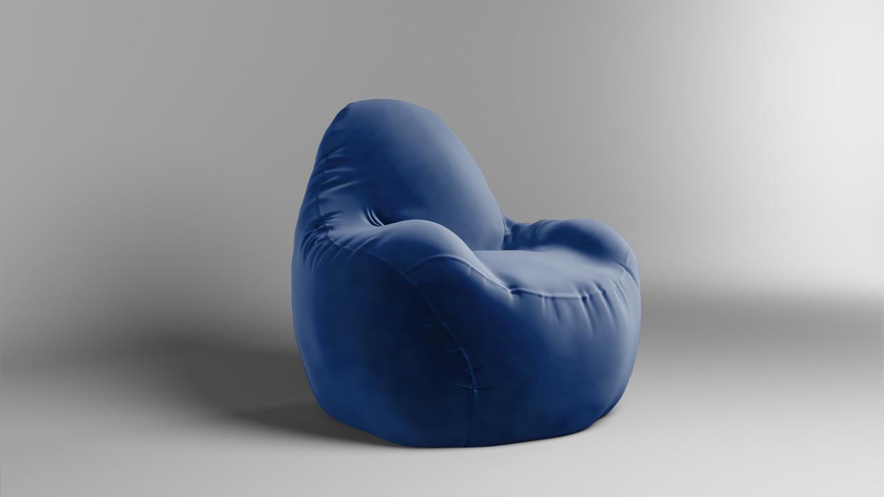 Бескаркасное кресло-мешок SkyPuff Relax Florida 100 см велюр Dark Blue (2695829368) Бескаркасное кресло-мешок SkyPuff Relax Florida 100 см велюр Dark Blue (2695829368)