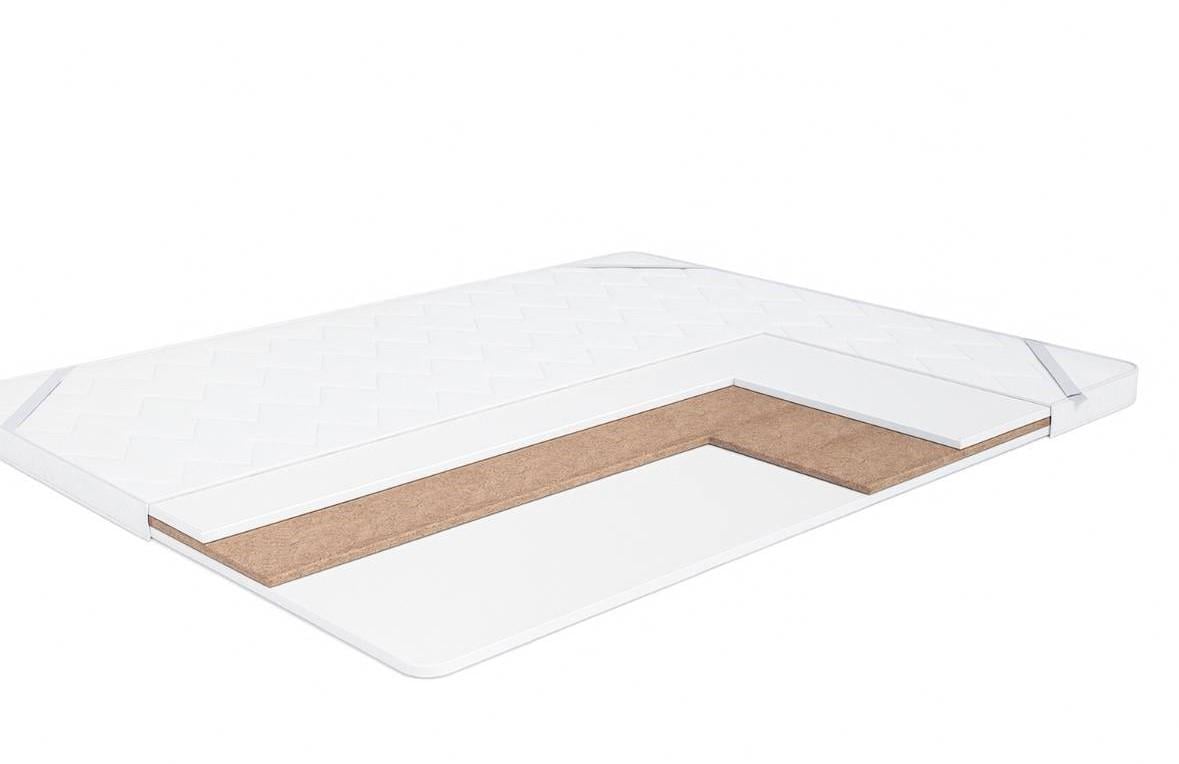 Топер Simple Soft Сизаль матрас двухсторонний 130x190х7 см Белый (23730308)