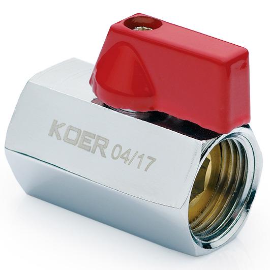 Кран шаровой KOER KR.400 KR0155 1/2" ВВ мини ручка (81670)