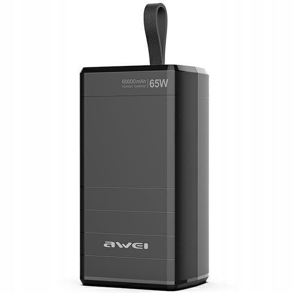 Павербанк Awei P171K 65W 60000 mAh Black Павербанк Awei P171K 65W 60000 mAh Black