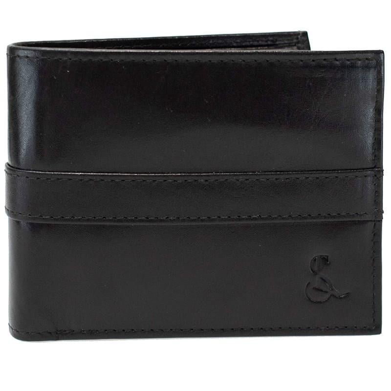 Портмоне мужское кожаное SEMI LINE RFID Black (DAS303153)