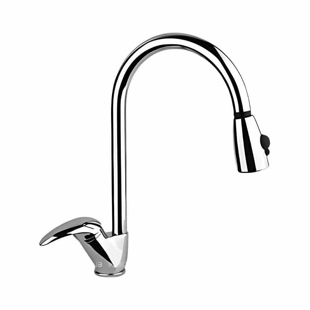 Смеситель для кухни SANTAN KING 39CR4397 с выдвижным гусаком (110320)