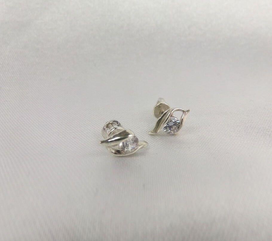 Пусеты 80048 Maxi Silver 6083 (86083)