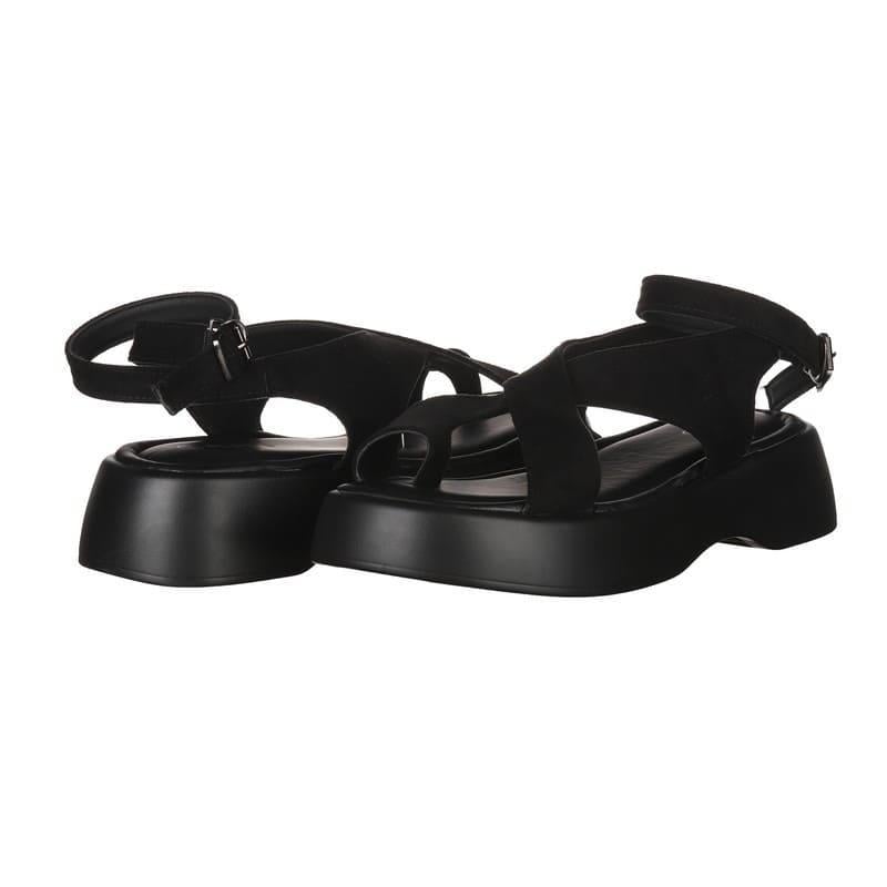 Босоножки женские PLPS 8810-1 с искусственной замши р. 39 Черный (30038)