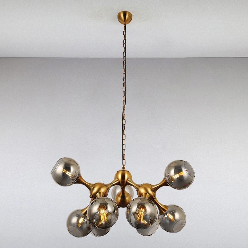 Люстра подвесная молекула Light House LS-13914/9 Золото