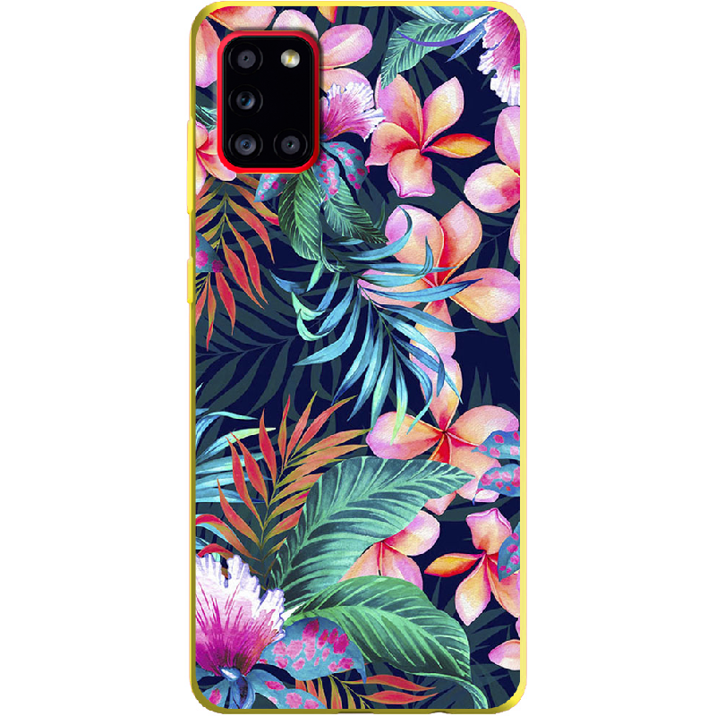 Чохол Boxface Samsung A315 Galaxy A31 flowers in the tropics Жовтий силікон (39470-up1971-39919)