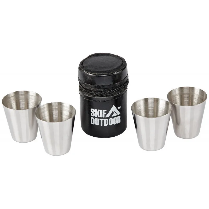 Набір чарок SKIF Outdoor Quadroset 4 шт. Сріблястий (37728204)