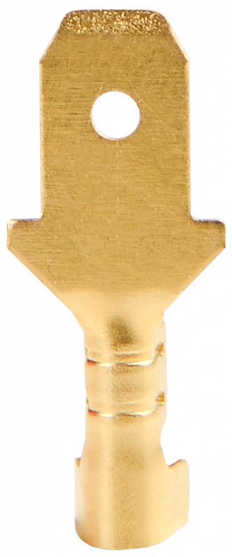 Наконечник неизолированный АСКО-УКРЕМ DJ611-6,3 1-1,5 мм2 6,3x0,4 мм плоская вилка 100 шт. (A0060170019)