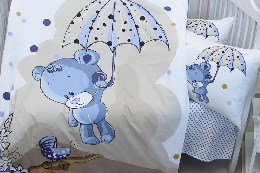 Комплект постельного белья детский Umbrella Blue (29-77- PTdeti-15) - фото 3