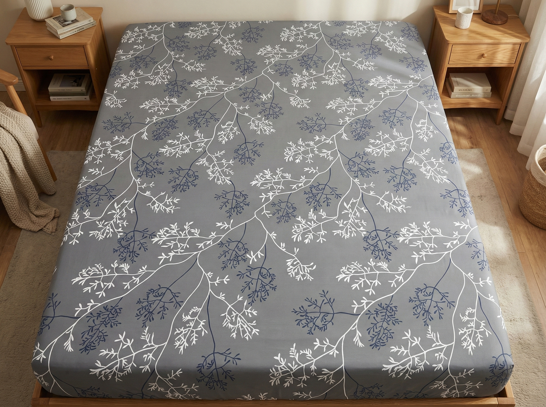 Простынь Branch A на резинке бязь 80x200 см (G-3101A/x80)