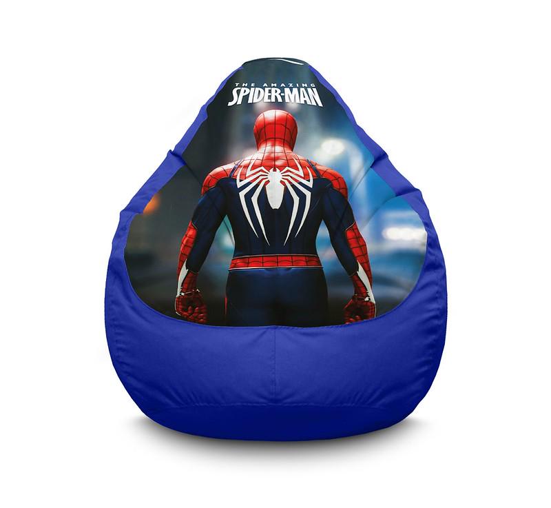 Кресло мешок iPuff Spider-Man Costume Оксфорд XXL 90х125 см Синий