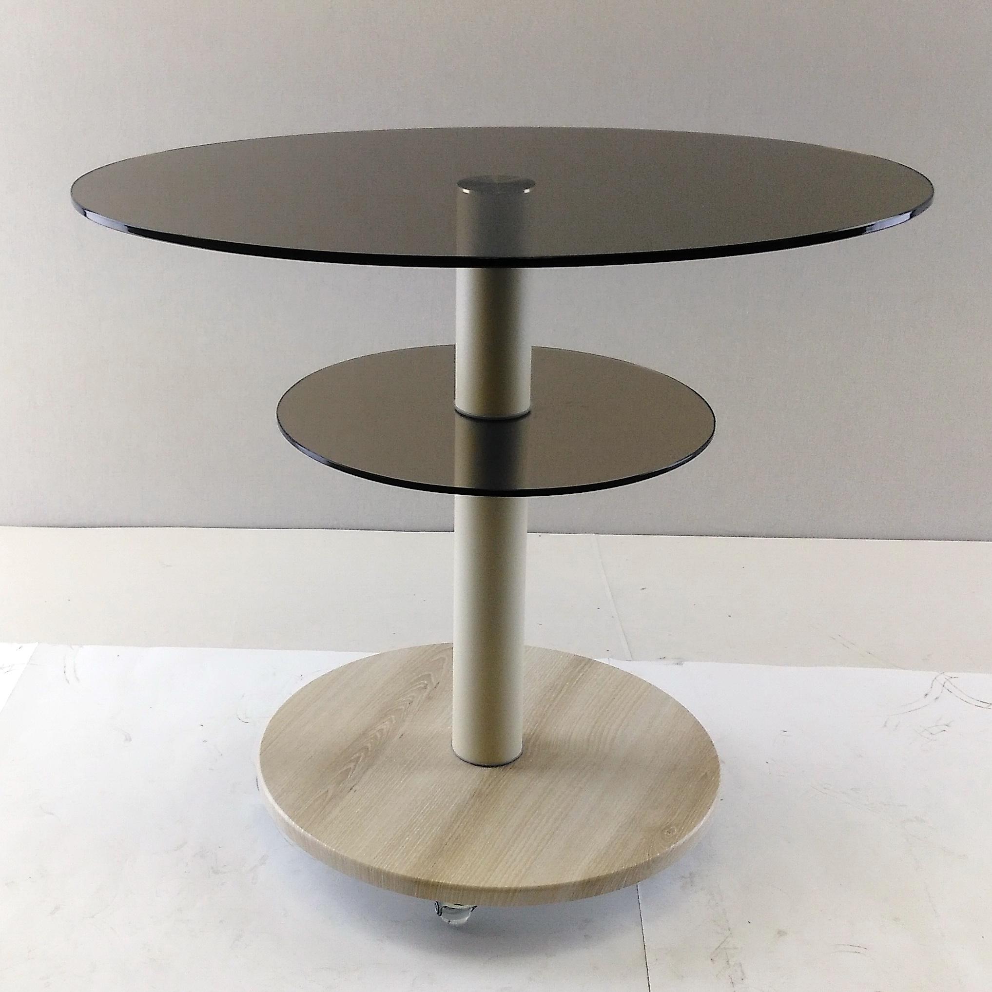 Стол журнальный стеклянный Commus Bravo Light 425 O bronza-pepel-bg60 Бежевый (422860184) - фото 8 Стол журнальный стеклянный Commus Bravo Light 425 O bronza-pepel-bg60 Бежевый (422860184) - фото 8